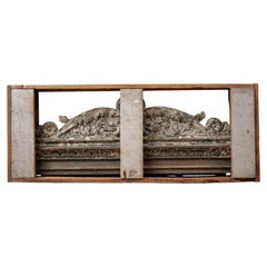 Antique Cast Iron Architectural Pediment
