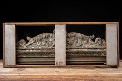 Antique Cast Iron Architectural Pediment