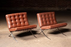 Coppia di sedie Barcelona - Mies Van Der Rohe per Knoll