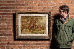 Late 19th Century Reverse-Painted Sylvan Grove Rye Framed Advertising Sign