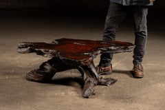 Live-Edge Burlwood Root Coffee Table
