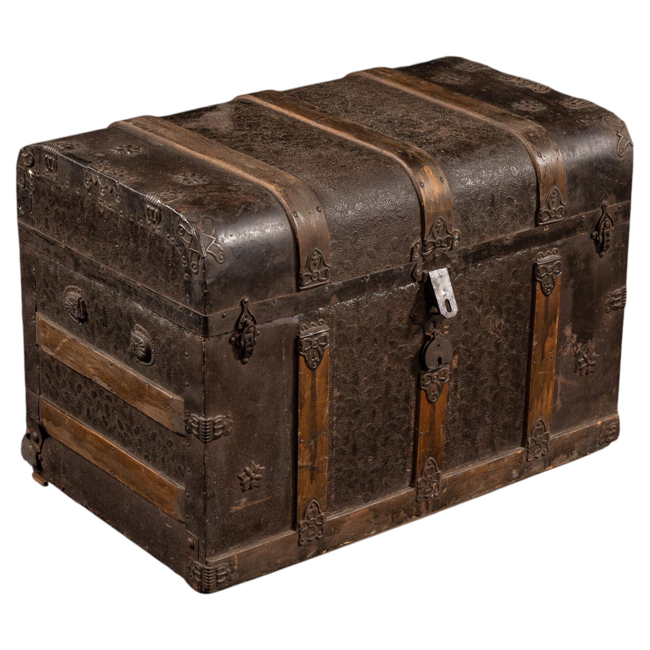 Victorian XX Sample Steamer Trunk Ca Taylor 130 Madison St Chicago