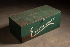 Vintage Electricraft Industrial Shipping Crate Coffee Table