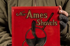 Antique Ames “Lock Socket” Shovels TOC Advertising Sign