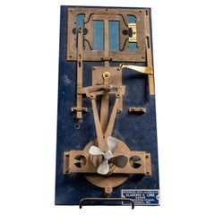 Vintage Marine Engine Valve & Propeller Motion Demonstrator by Clarence E. Long