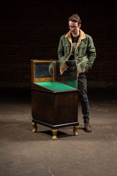 Early 20th Century Sheaffer’s Self-Filling Pen Glass Display Cabinet