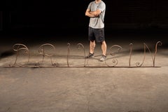 Vintage "Drive In" Wrought Iron Storefront Sign
