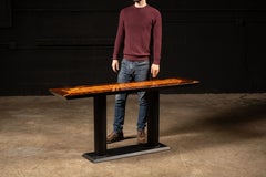 Art Deco Revival Dell'Arredamento Burl Console Table