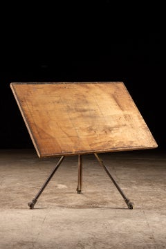 Scrivania da disegno da campo vintage di Popular Mechanics