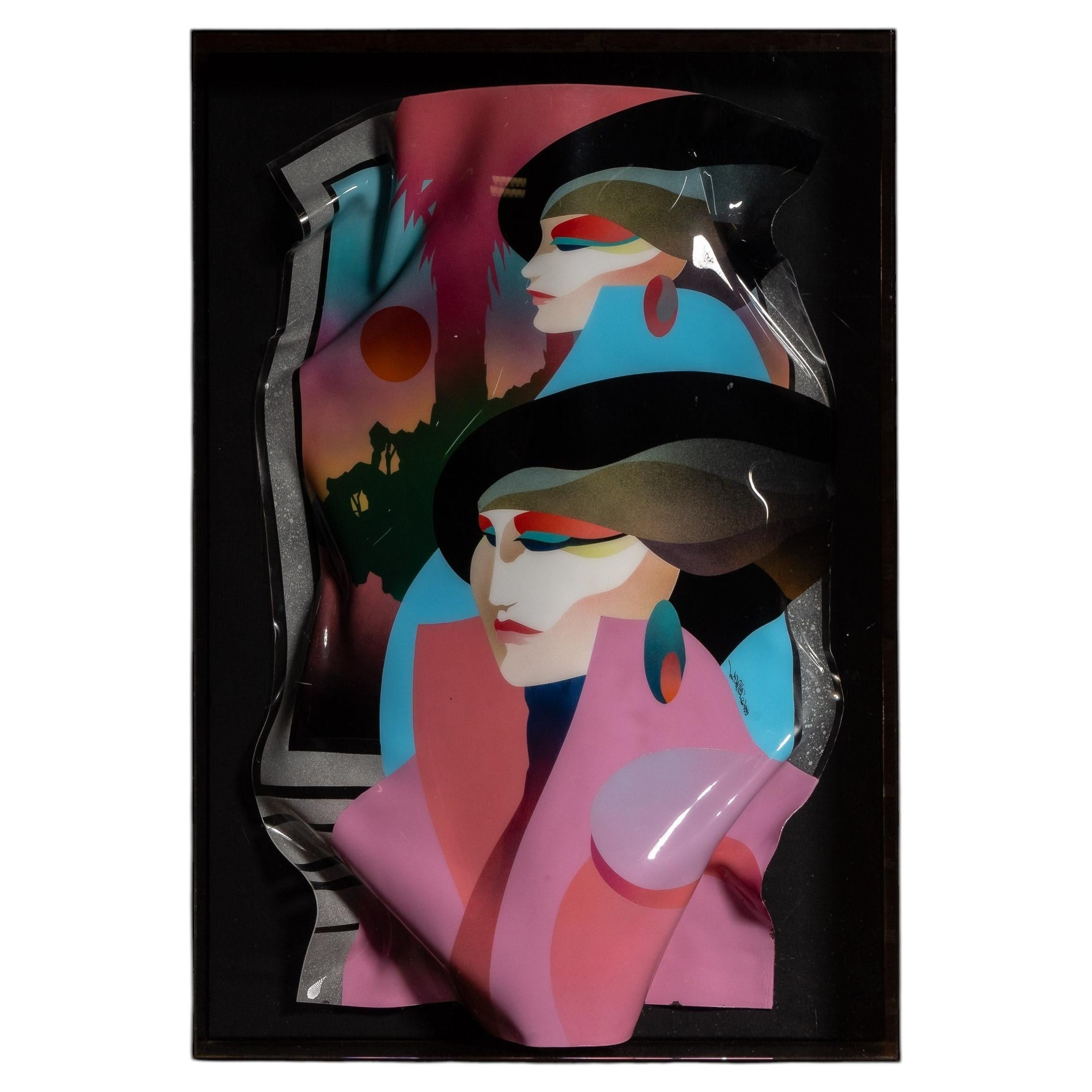 1989 Ned Moulton 3-D Wall Art Vacuum-Formed Composition
