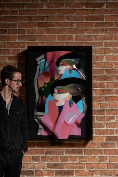 1989 Ned Moulton 3-D Wall Art Vacuum-Formed Composition