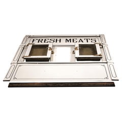 Early 20th Century Porcelain Butcher Shop Walk-In Cooler Wall