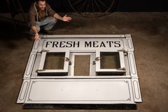 Early 20th Century Porcelain Butcher Shop Walk-In Cooler Wall