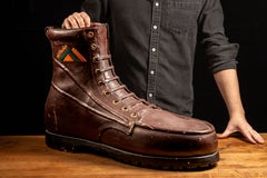 Oversized Chalkware "Hi-Peaks" Boot Trade Display for Red Wings
