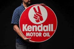 Vintage Kendall Motor Oil Tin Litho Advertising Sign