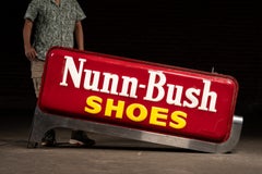Vintage Nunn-Bush Shoes Lighted Storefront Plastic Sign