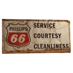 Vintage Phillips 66 Service Station Sign