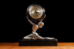 Antique Art Deco Goddess Clock