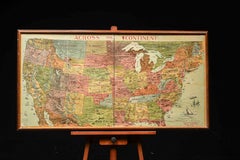 Plateau de jeu « Across the Continent » de la fin du XIXe siècle, édité par Parker Bros.