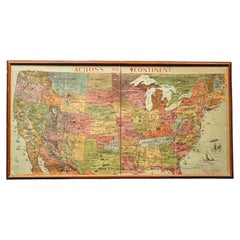 Plateau de jeu « Across the Continent » de la fin du XIXe siècle, édité par Parker Bros.