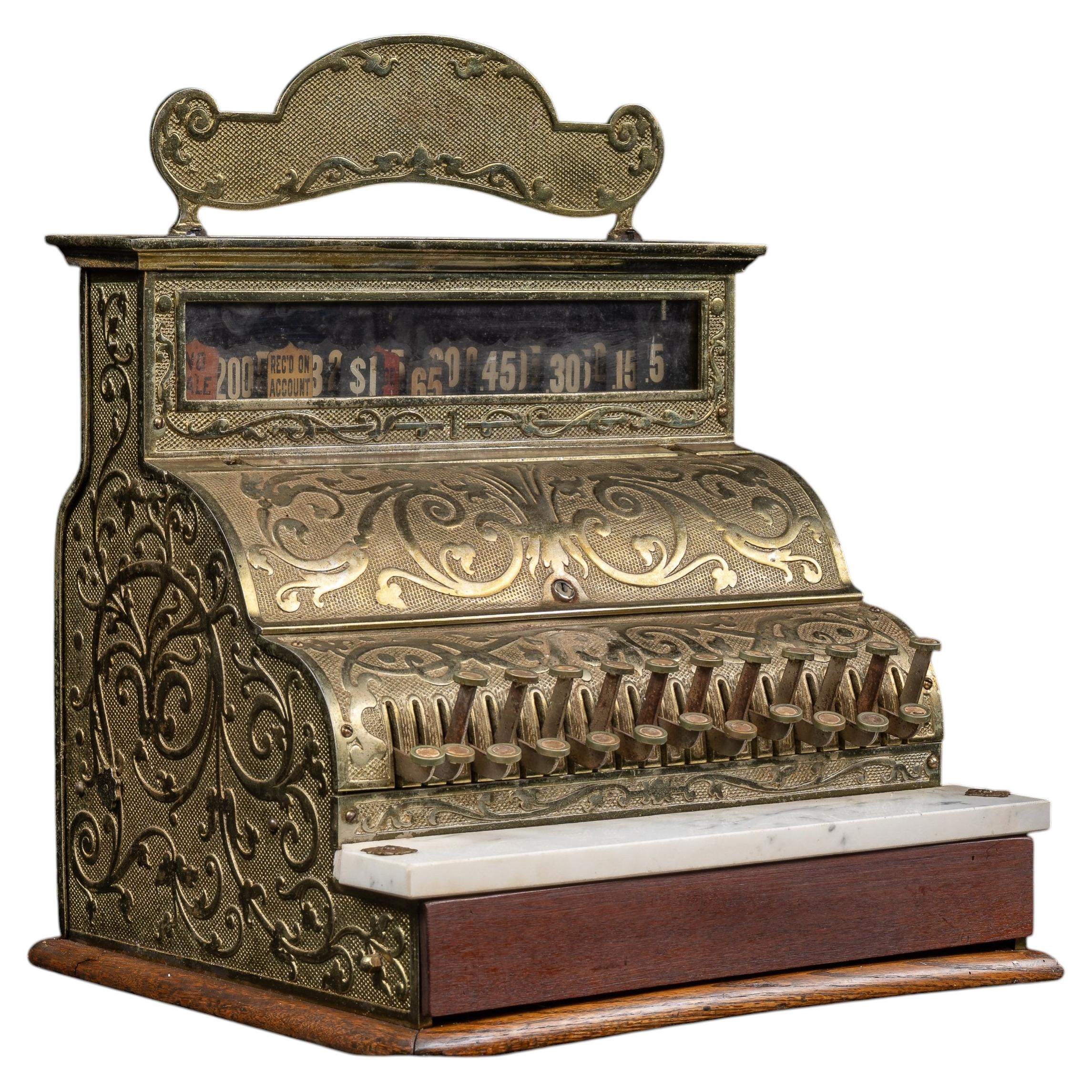 Late 19th Century "Michigan" Model Cash Regsiter by National For Sale
