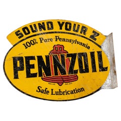 Vintage Pennzoil Flange Sign