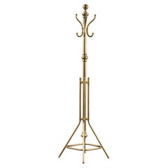 Antique Brass Barbershop Coat Tree