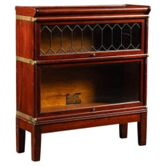 Early 20th Century Imitation Mahogany 2 Pc. Barrister Case by Globe-Wernicke