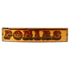 Early 20th Century "Ponies" Circus Panel