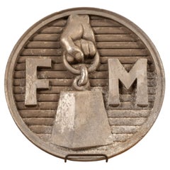 Antique Fairbanks-Morse Locomotive Builders Plaque