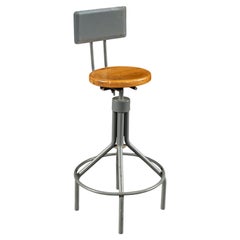 Mid-Century Industrial Salesman’s Sample Drafting Stool