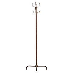 Antique Metal Coat Rack in Brown
