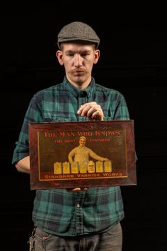 Early 20th Century Standard Varnish Tin Litho Advertising Sign
