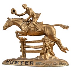 Vintage Painted Hunter Whiskey Advertising Statue
