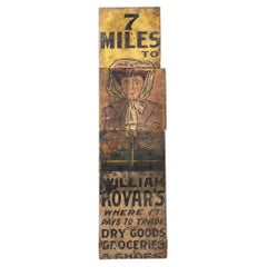 "7 Miles to William Kovar" Sign by Ithaca Sign Works