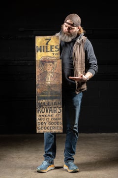 "7 Miles to William Kovar" Sign by Ithaca Sign Works