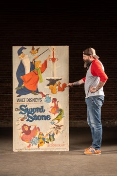 1973 Sword In The Stone, Tom Sawyer Original Posterboard