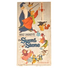 1973 Sword In The Stone, Tom Sawyer Original Posterboard