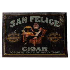 Antique "San Felice" Cigar TOC Sign