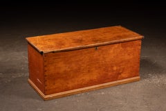 19th Century Dovetailed Pine Blanket Chest with Interior Till