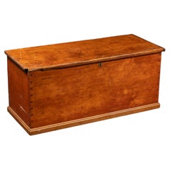 19th Century Dovetailed Pine Blanket Chest with Interior Till