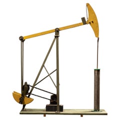 Vintage Motorized Pumpjack Oil Derrik Demonstrator Model