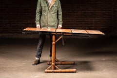 Antique Convertible Baker's Rack Table