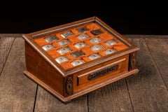 Antique "Hickok" Belt Buckle Display Case