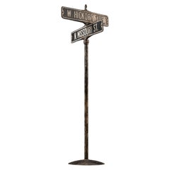 Vintage Hickory / Missouri Cross Street Sign