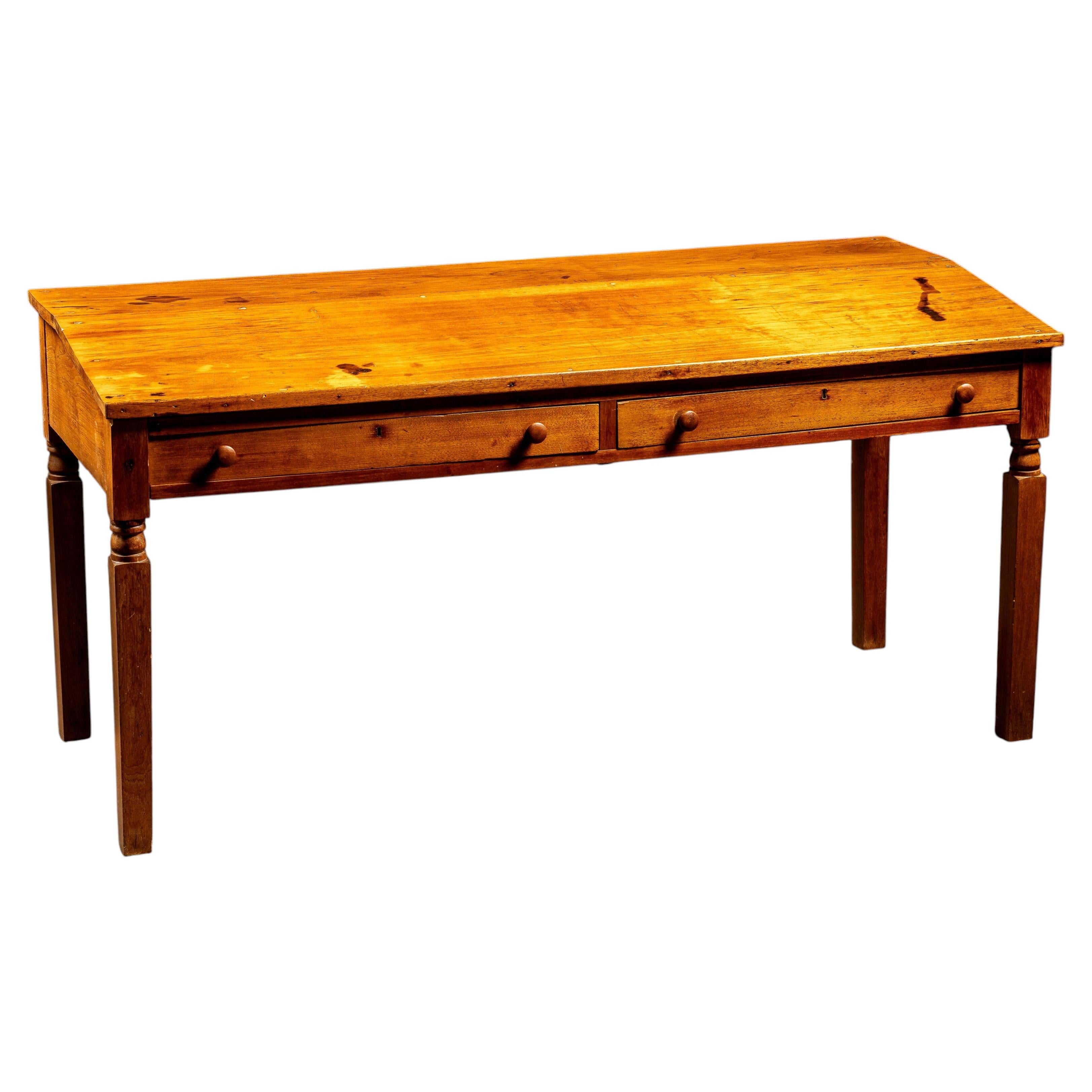 Antique Arts & Crafts Writing Desk For Sale