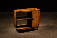 Mid Century Wooden Side Cabinet With Hairpin Legs