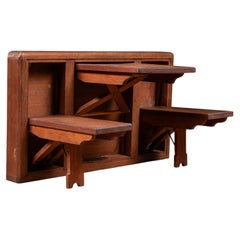 Vintage Fold-Away Dining Set Salesman Sample by Inwall