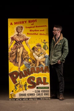 Vintage “Panama Sal” Movie Theater Billboard Poster