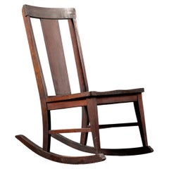 Early 20th Century Arts and Crafts Mahogany Rocking Chair